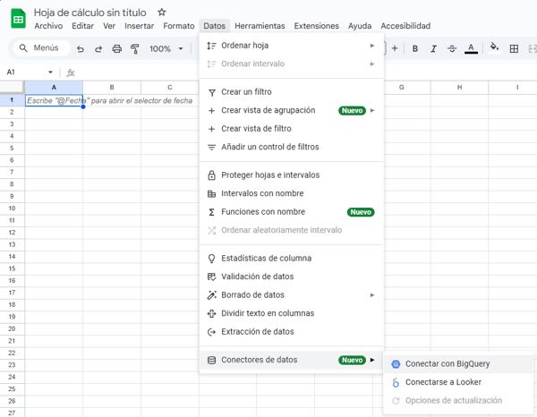 01 BQ_Conectar GSheets a BQ set up 1