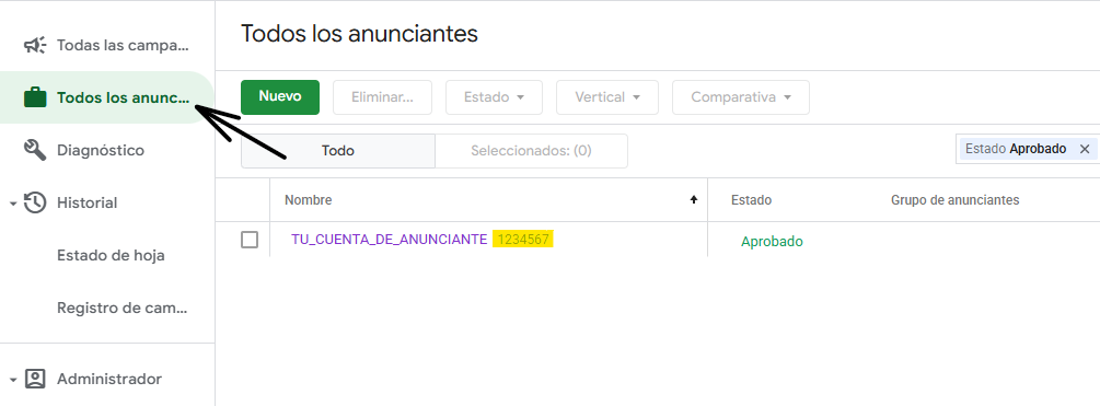 cm360-eventStream como encontrar el Floodlight Configuration ID