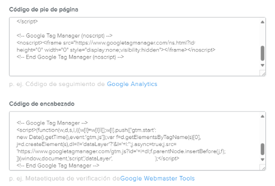GTM 03 insertar codigo en head